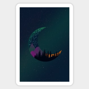 Moon Constellations - End Of The Day Version 2 Sticker